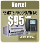 Nortel Remote Programming